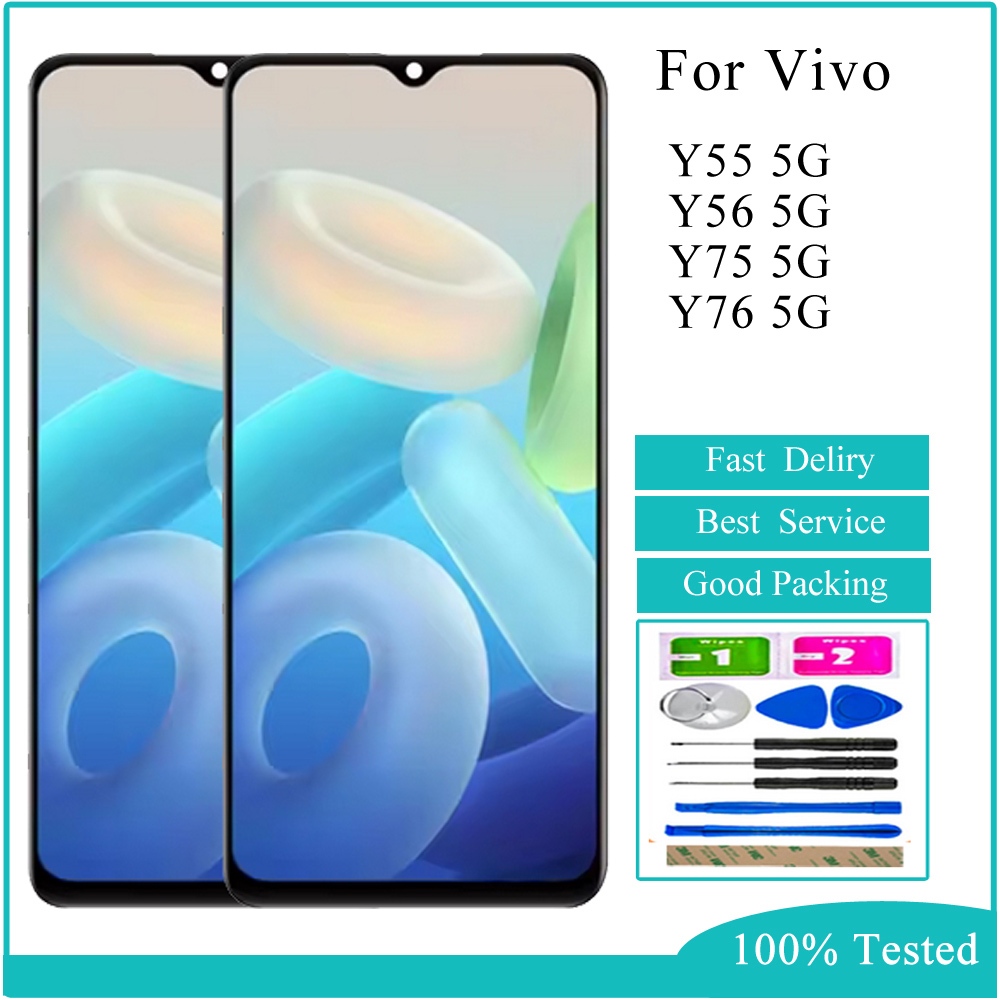 For Vivo Y75 5G Y55 5G Y76 5G Y56 5G LCD Display Touch Screen ...