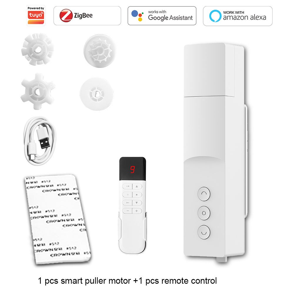 Tuya Smart Blind Motor – USB WiFi Automatic Electric Roller Shutter, App & Voice Control, Compatible With Alexa & Google Home, Type-C Charging