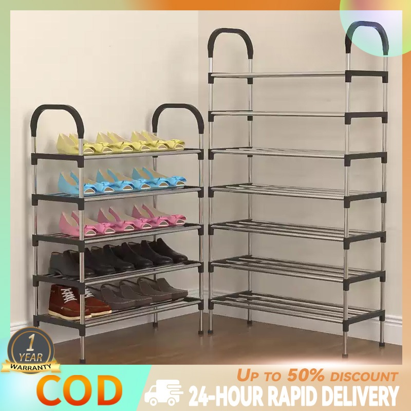3/4/5/6/7/8 Tier SHOE RACK Shoes Storage Organizer Stackable Shoe Rack ...