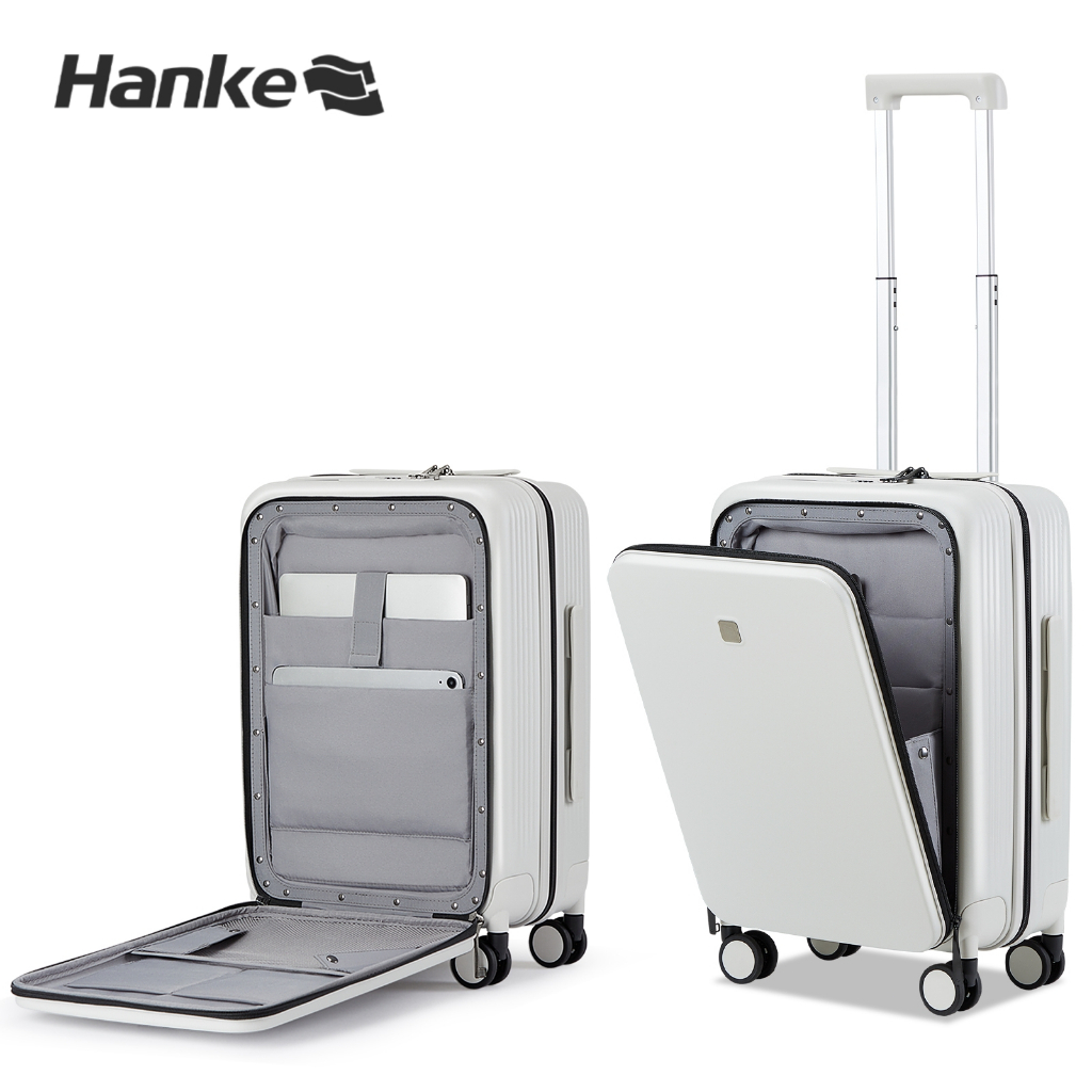 Hanke Expandable Carry On Luggage with Laptop Compartment, Anti-Theft ...