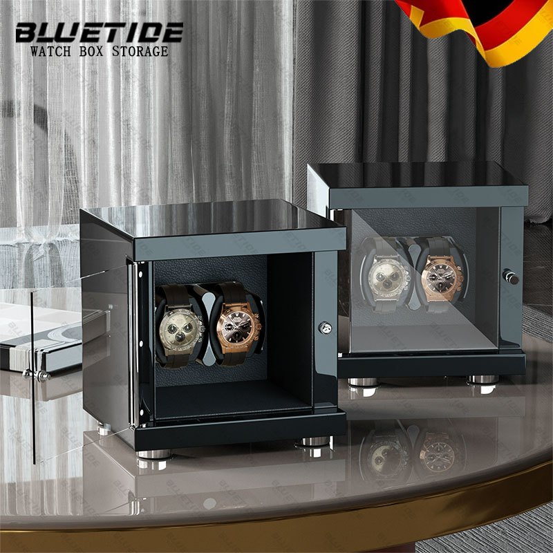 BLUETIDE Watch Winder Box 2 Slot Automatic Watches box storage With ...