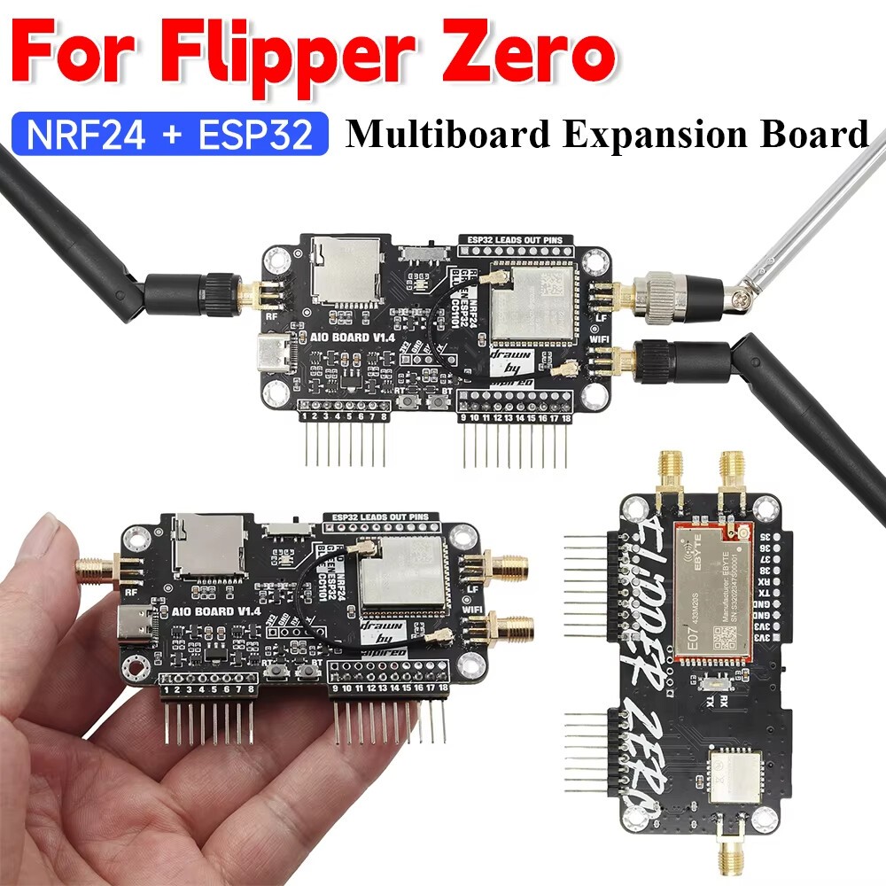New For Flipper Zero Multiboard Expansion Board 2.4G Module NRF ...