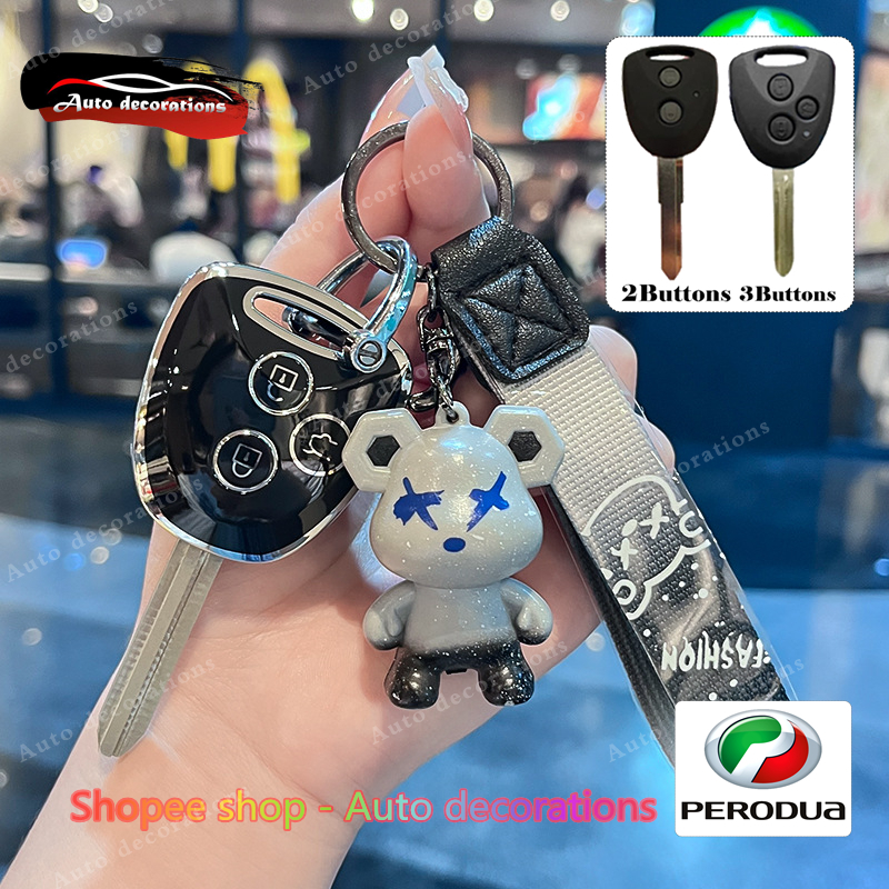Perodua AXIA G/AXIA/GXTRA/Bezza/Gxtra key cover 2/3 buttons key case ...