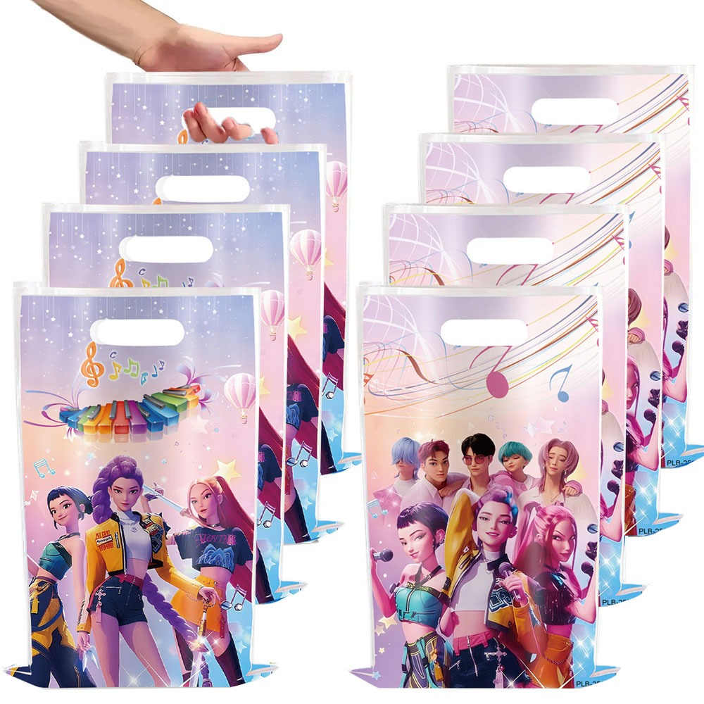 10-40pcs-kpop-demon-hunters-party-plastic-goodie-bags-loot-bags-k-pop