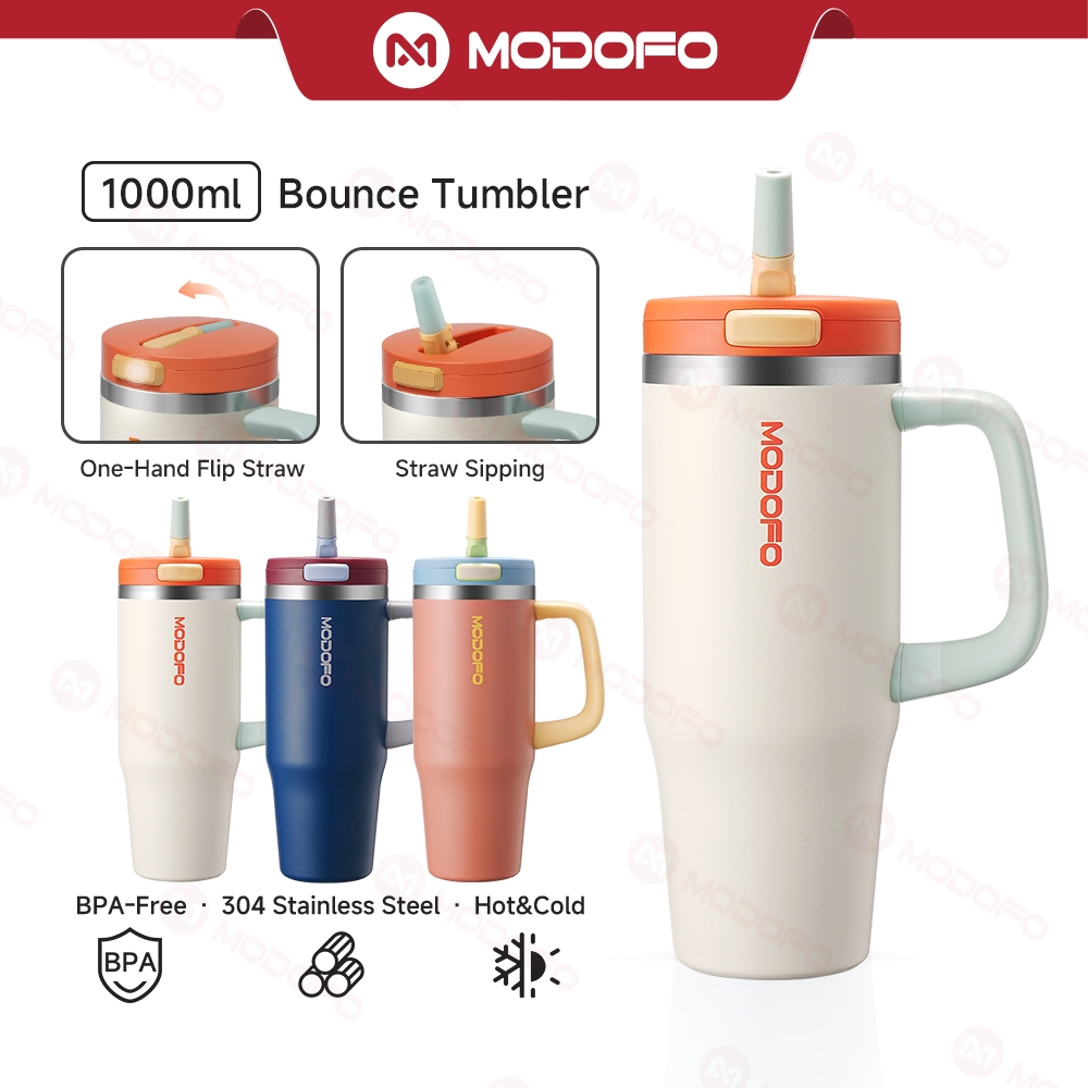MODOFO 32oz Bounce Tumbler with Straw Thermos Bottle modofo tumbler ...