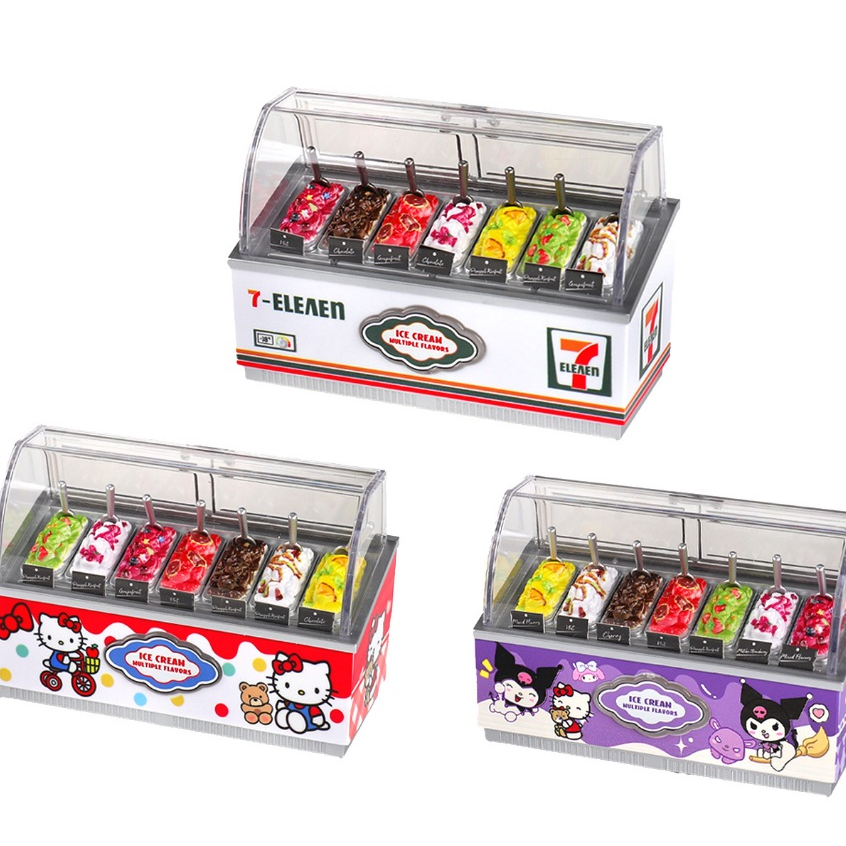 Mini Small Refrigerator Toy Refrigerator Sticker Supermarket Miniature ...