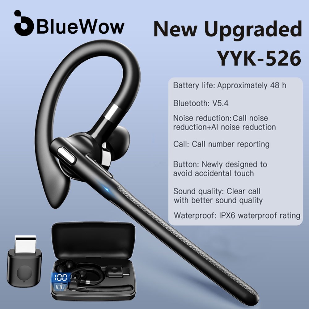BlueWow Noise Cancelling Wireless Bluetooth Earphone With Mic YYK