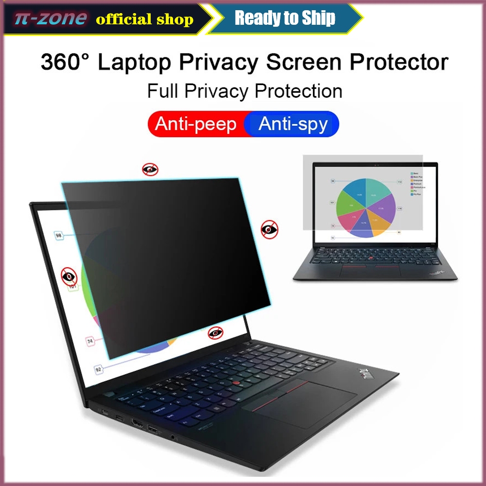 Full Privacy Protection 360° Anti-peep Screen Protector For Laptop 13 ...