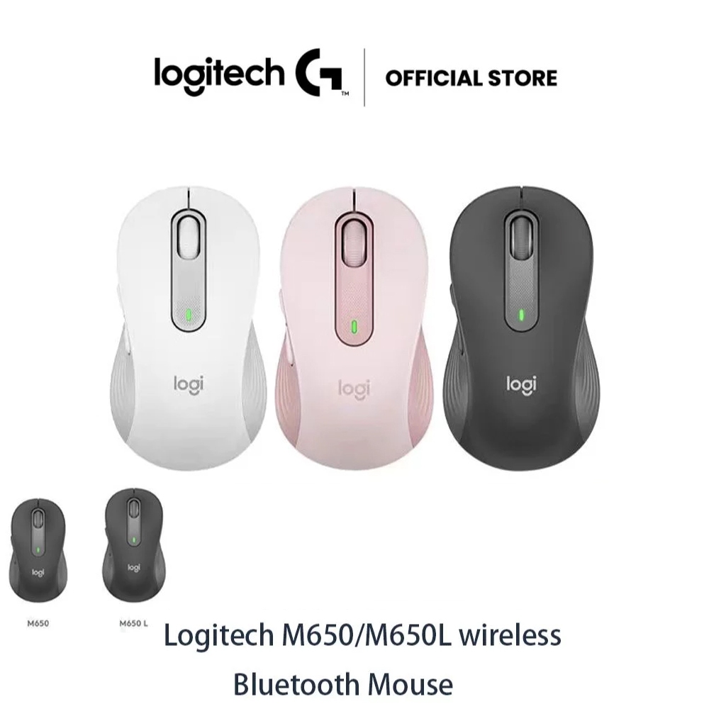 Promo Logitech Signature M650 L Mouse Wireless Bluetooth Silent Full Size Hitam 69cab