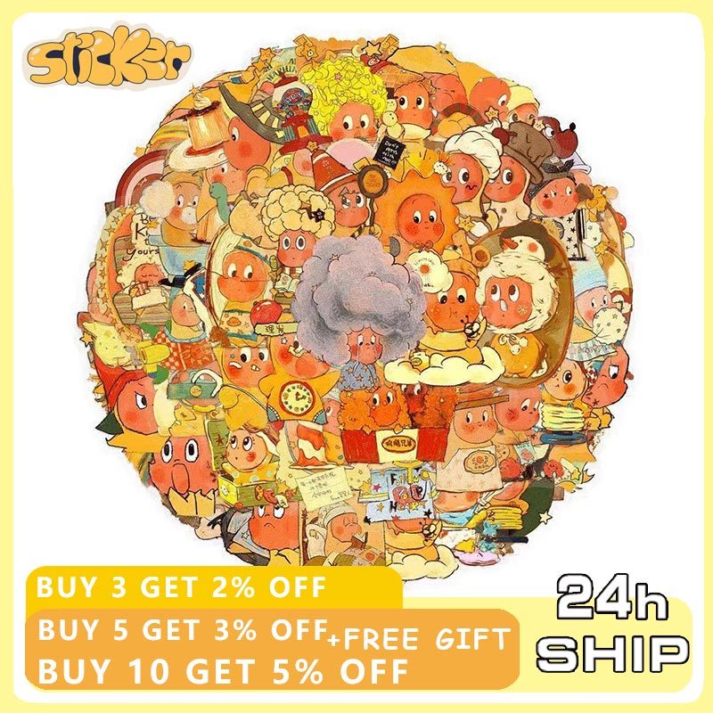 100pcs Cute Cartoon Twinkle Twinkle Twin Sticker Kawaii Star Man Decal ...