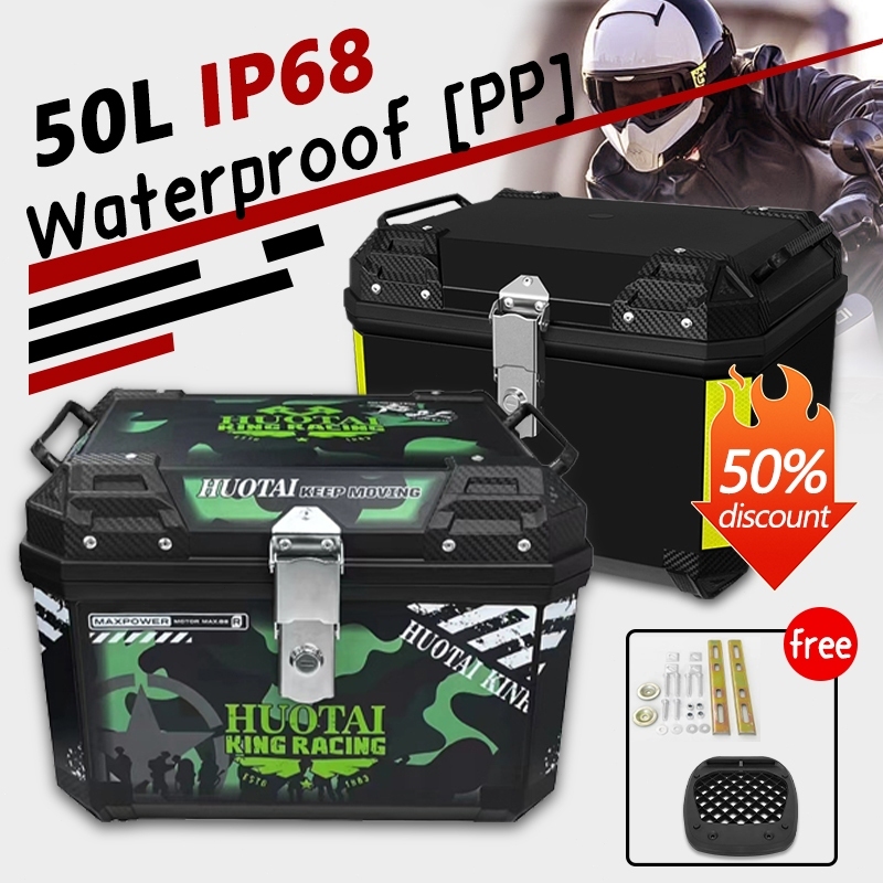 50/57 Liter Top box Motorcycle ABS box High-Capacity Waterproof Box ...