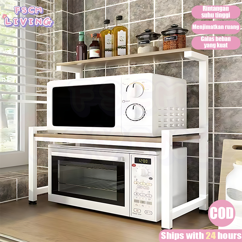 HOT Oven Rack Kitchen Organizer Microwave Expandable and Height ...