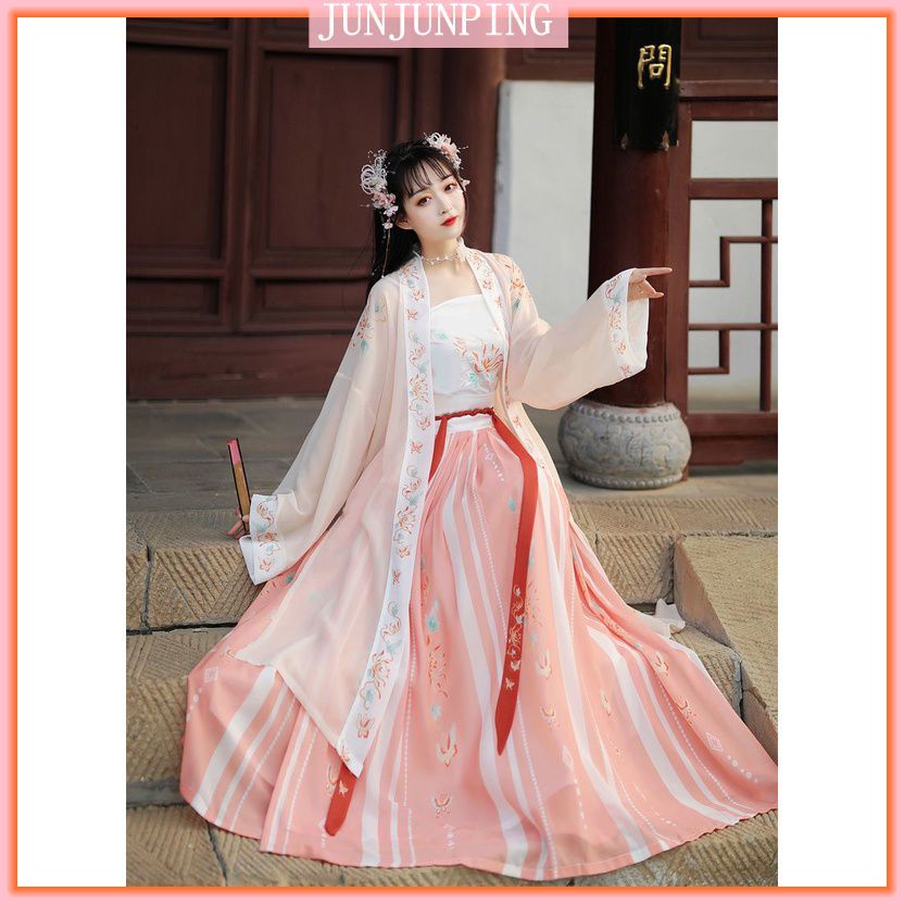 Summer Super Fairy l Hanfu Female Song Made Pleated Skirt Hanfu Three ...