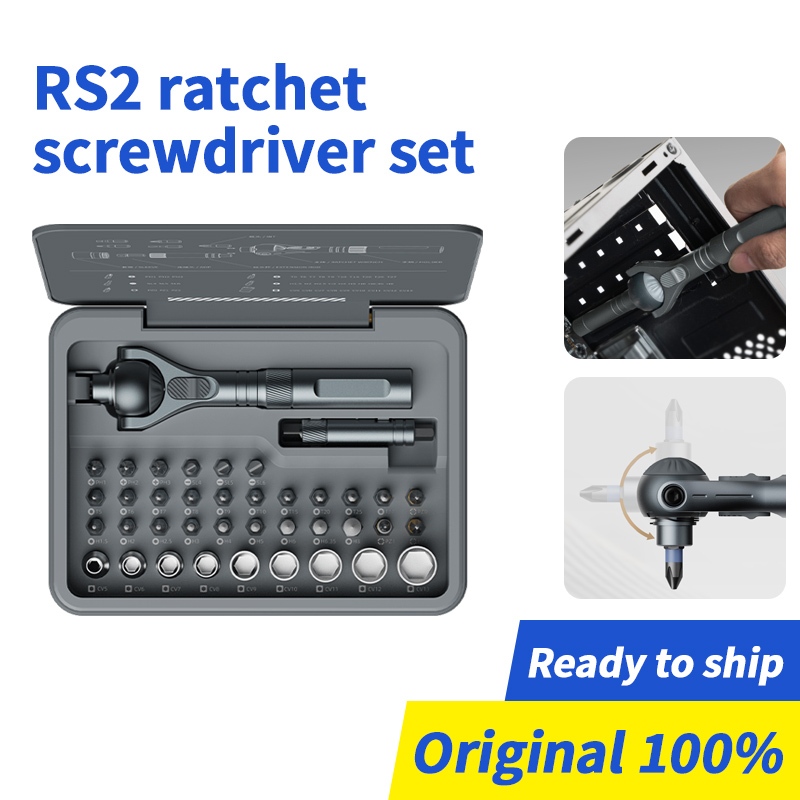 Duka RS2 Ratchet Screwdriver Set 40 in 1 Furniture Mechanical Pipe ...