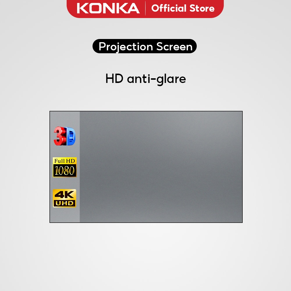 Projector Screen 60/80/100-inch projector dedicated anti-light screen ...