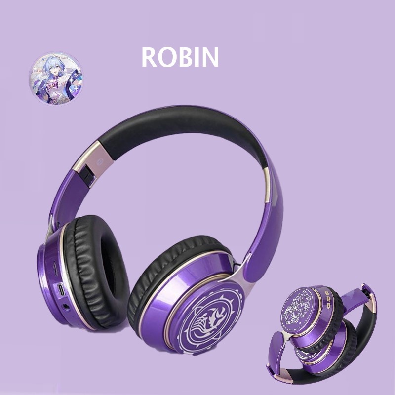 ROBIN Genshin impact wireless headphone bluetooth Original Headphones ...