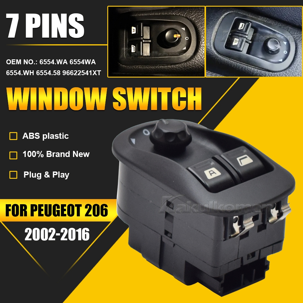 6554.WA For Peugeot 206 Hatchback Saloon SW Form Car Electric Power ...