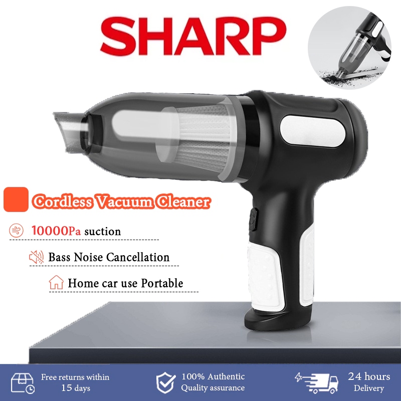 SHARP Cordless Vacuum Cleaner Mini Holdheld Air Dust Blower vaccum ...