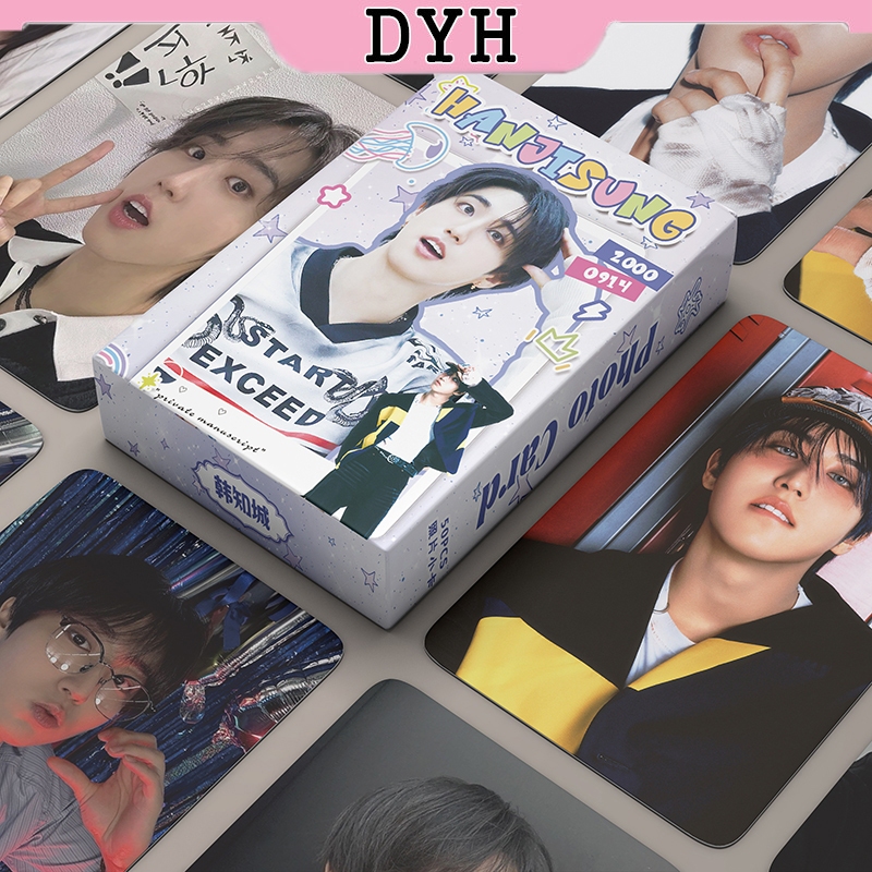 50pcs/box Stray Kids HAN Laser Card Photocard hologram LOMO Card KPOP ...