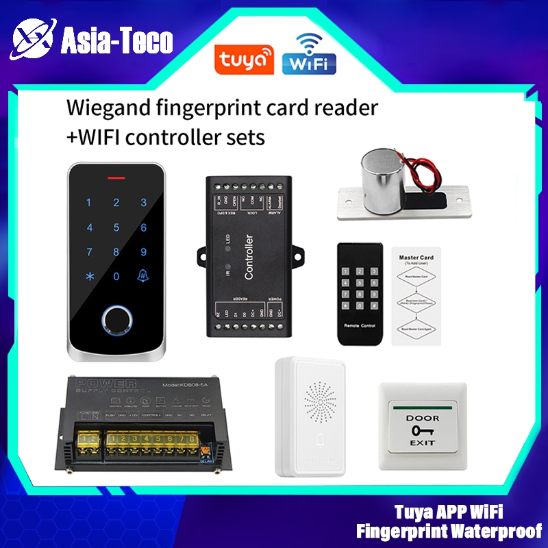 Tuya WIFI Wiegand Fingerprint Controller Sets 13.56Mhz Wiegand Card ...
