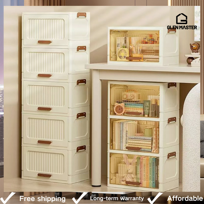 [Shipping Promo ]32cm Foldable Storage Cabinet Multi-Tier Drawers ...