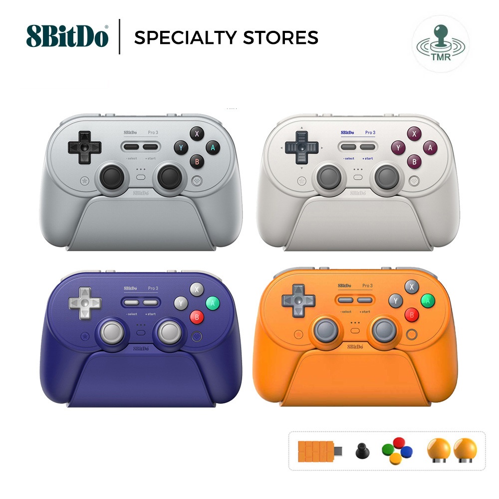 8BitDo Pro 3 Bluetooth Controller for Switch/Switch 2 – TMR Joysticks ...