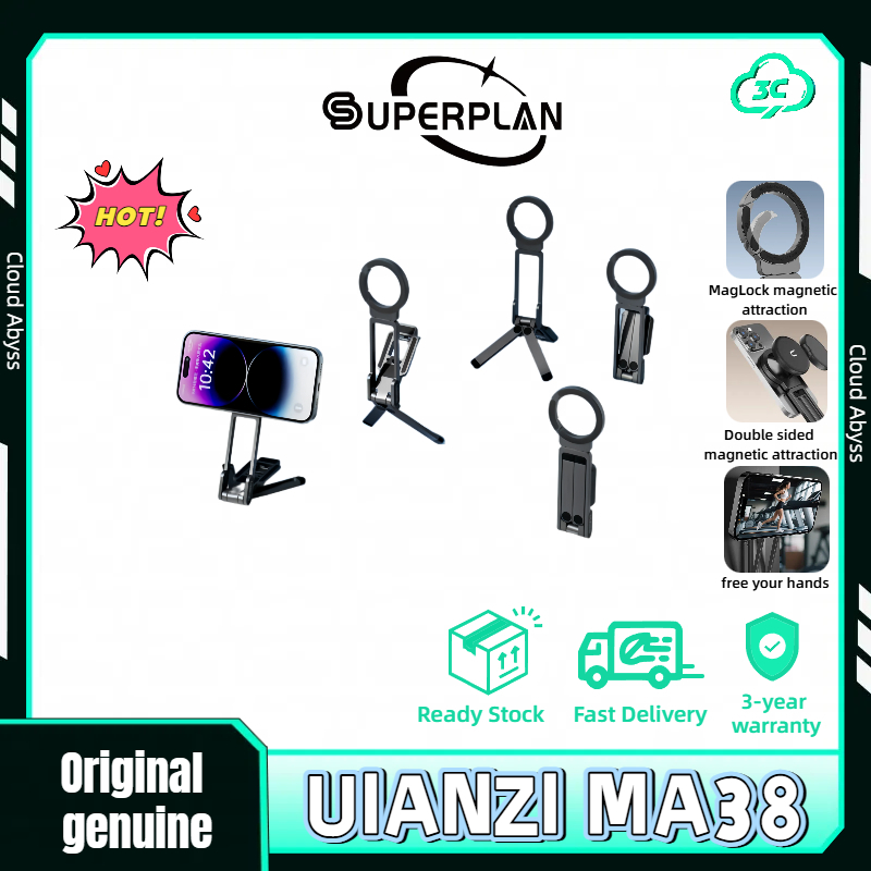 MagSafe Compatibel Statief ULANZI MA30 Magnetic Phone Tripod Stand For IPhone - Aluminium Maglock Smartphone Mini Tripod Pocket Cell Phone Stand Strong Magnet Quick Mount Compatible With IPhone 16 15 14 13 - View #2