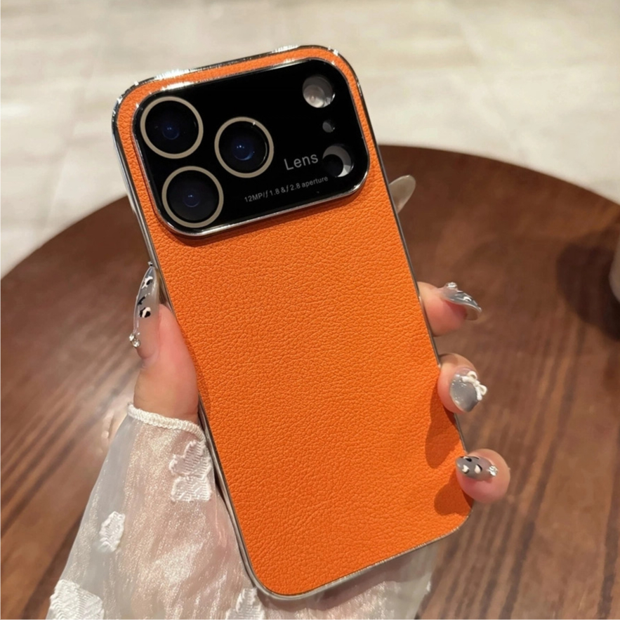 Large Window Becoming IP17 Leather Aromatherapy Phone Case For iPhone ...