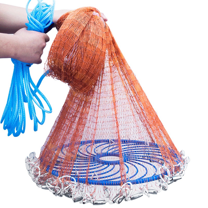 【COD】Hand Throw Fishing Net Outdoor Sport Monofilament Wire Outdoor ...