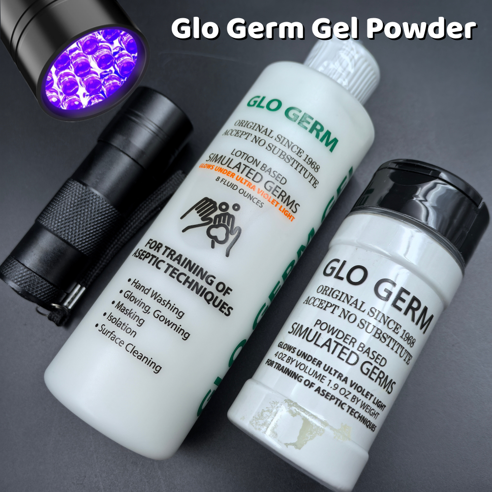 Glo Germ Gel Powder Lotion Based Simulated Germs - Helps Promote Better ...