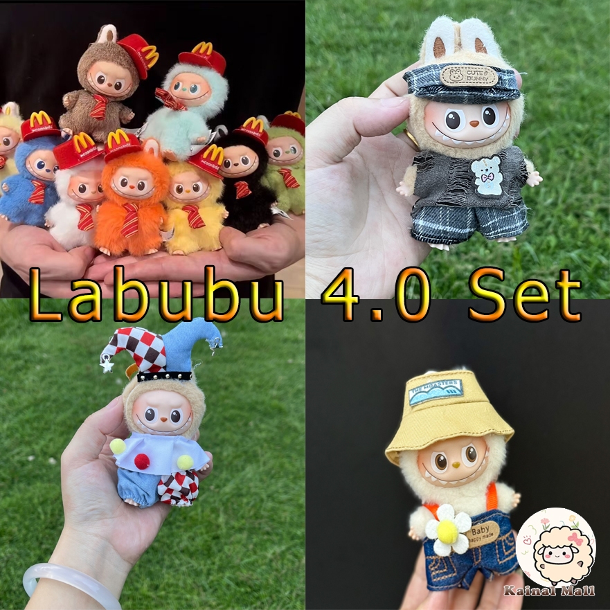 Labubu 4.0 (V4) Set Mini labubu Set Doll Clothes Only Sell Clothes No ...