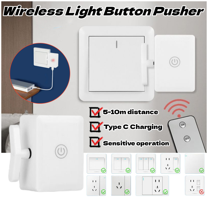 (Local Stock) Wireless Smart Button Pusher Infrared/RF Remote Control ...