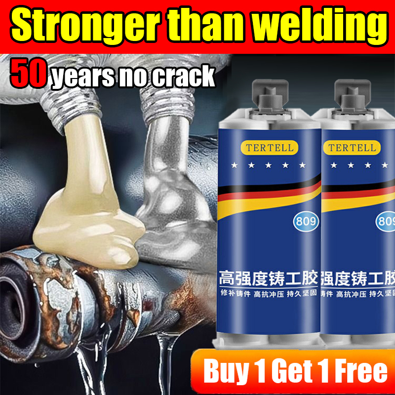 【50 years without cracking】metal glue super strong gam besi paling kuat ...