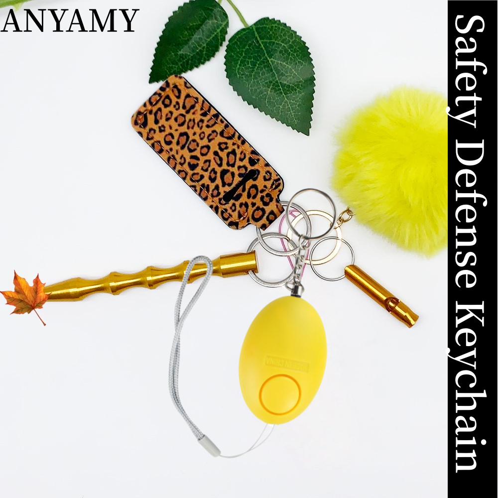 Girl Security Self-Defense Keychain Protection Personal Defensive Alarm ...