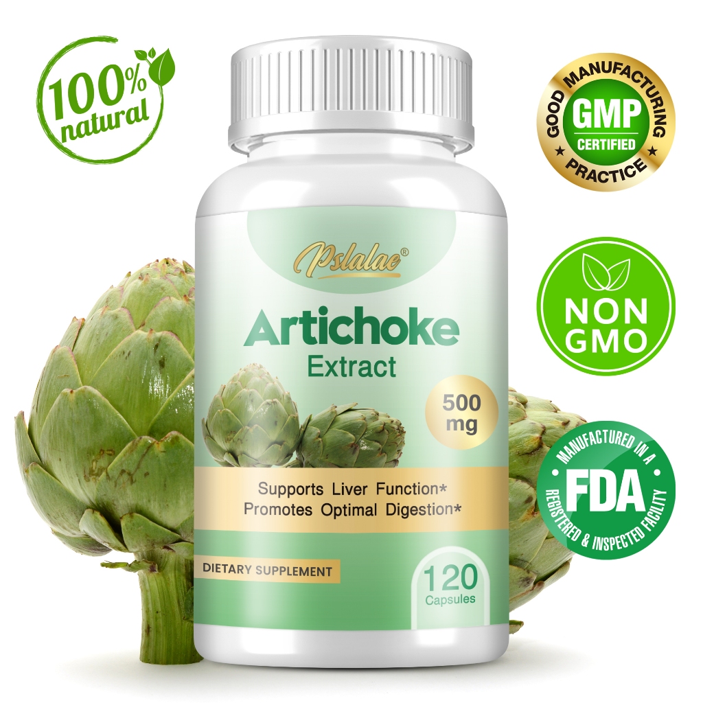 Artichoke Extract Capsules | 500mg cynarin from artichoke leaf | Liver ...
