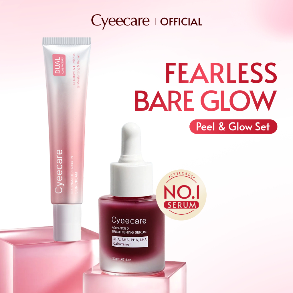 Cyeecare Tone-Up Cream 30g + Niacinamide Peeling Solution Serum 20g ...