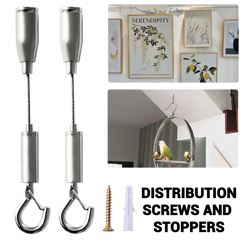 Ceiling Suspension kit with Adjustable Length Stainless Steel Wire Rope ...
