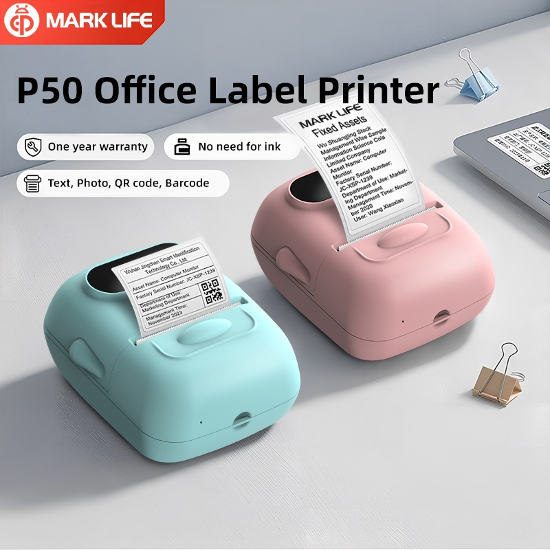 Marklife P50 Thermal Label Printer Portable Mini Bluetooth Label ...
