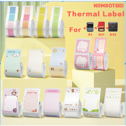 NIIMBOT Thermal Label Printer Adhesive Sticker Paper Roll Waterproof ...