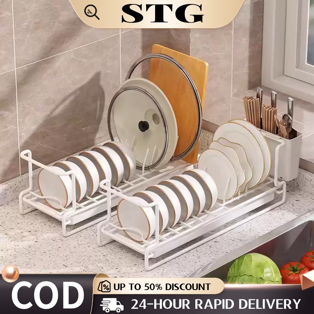 Dish Rack Rak Pinggan Mangkuk Dish Drying Drainer Kitchen Cabinet Pull ...