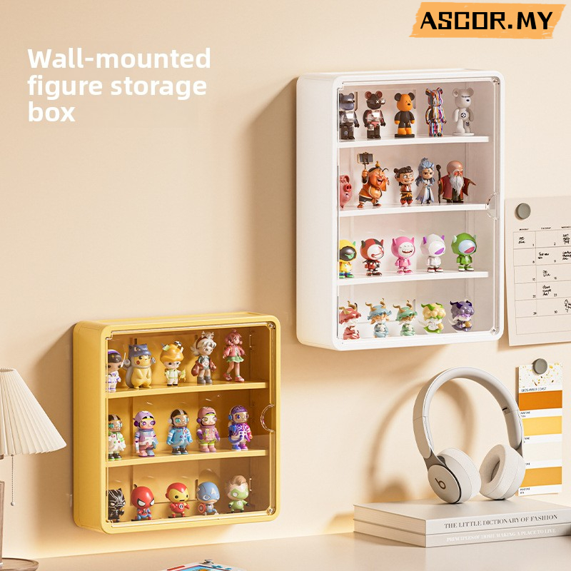 Doll Toy Display Storage Box Wall-Mounted Mystery Box Transparent ...