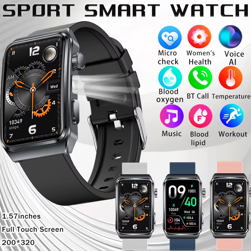 2025 New Health Management Smart Watch Micro Check Blood Fat Custom DIY ...
