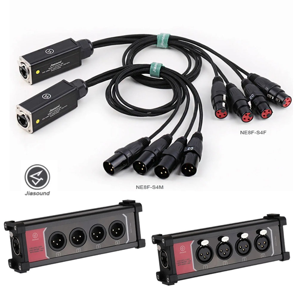 XLR Audio Snake 4 Channel 3 Pin Multi Network Breakout for Stage and ...