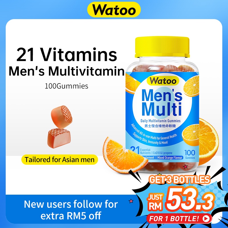 Halal Men Multivitamin 21 Vitamins Gummies 100's,enhance masculine ...