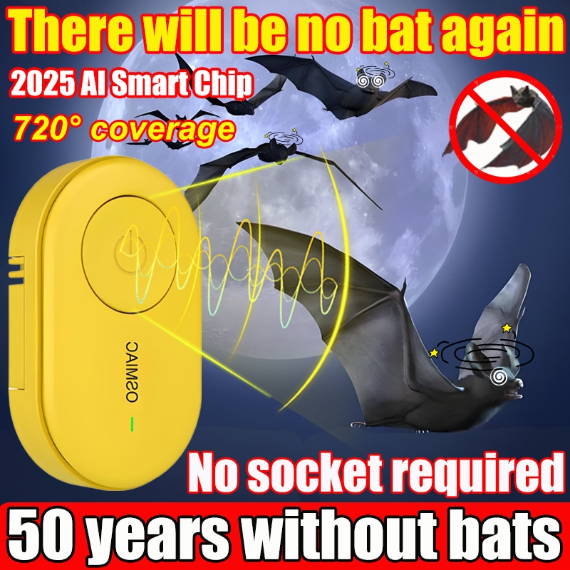 50 years without bats ultrasonic Bat repellent 720°all-around repelling ...