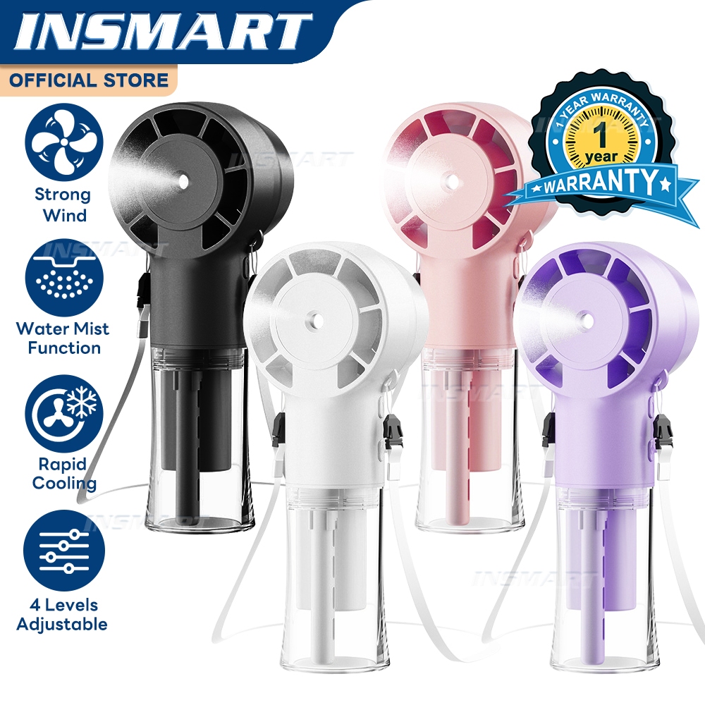 INSMART Multifunctional Fan, Humidifier Handheld Fan, with Water Mist ...