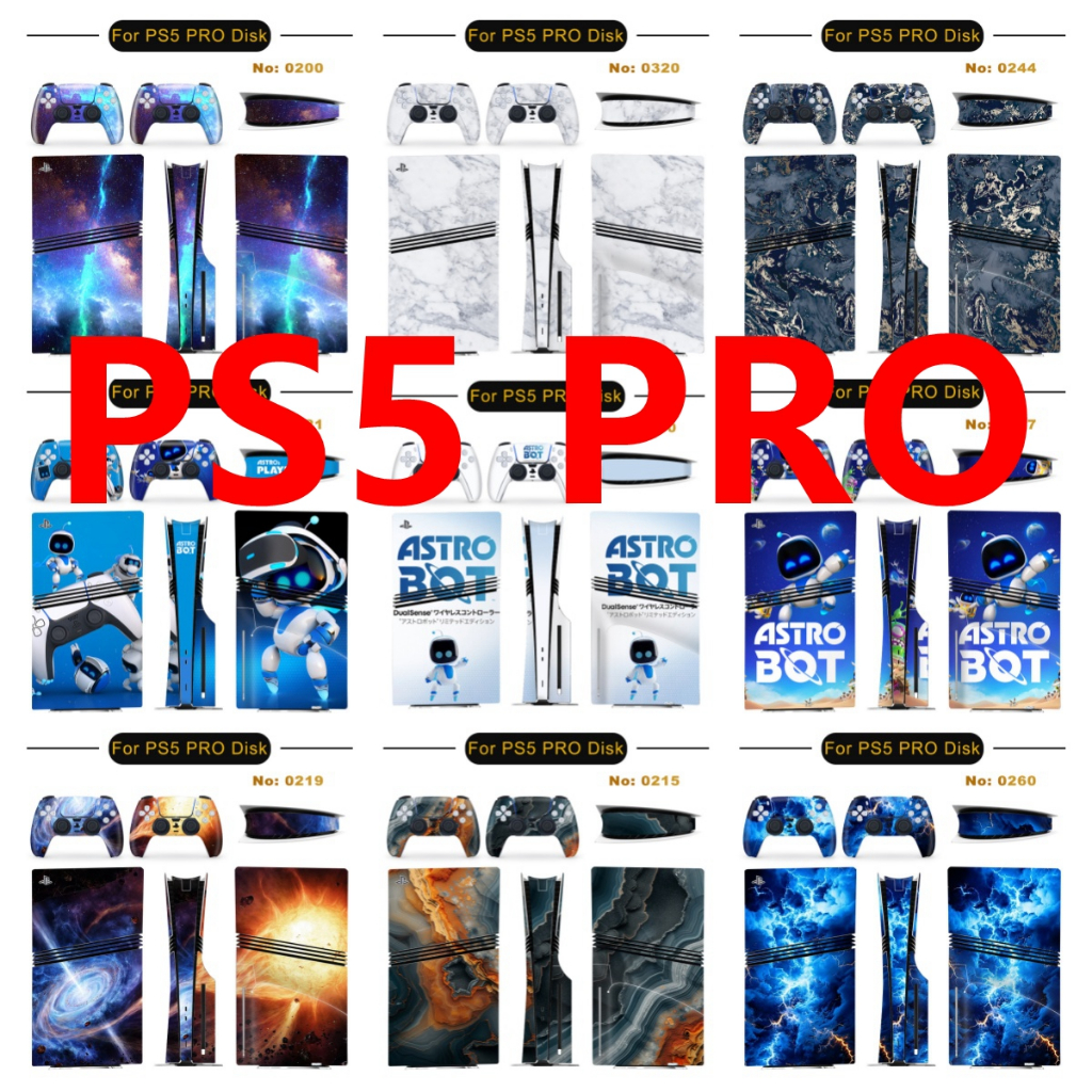 40 Colors Skin Sticker Compatible with Sony Playstation 5 Pro Disc ...
