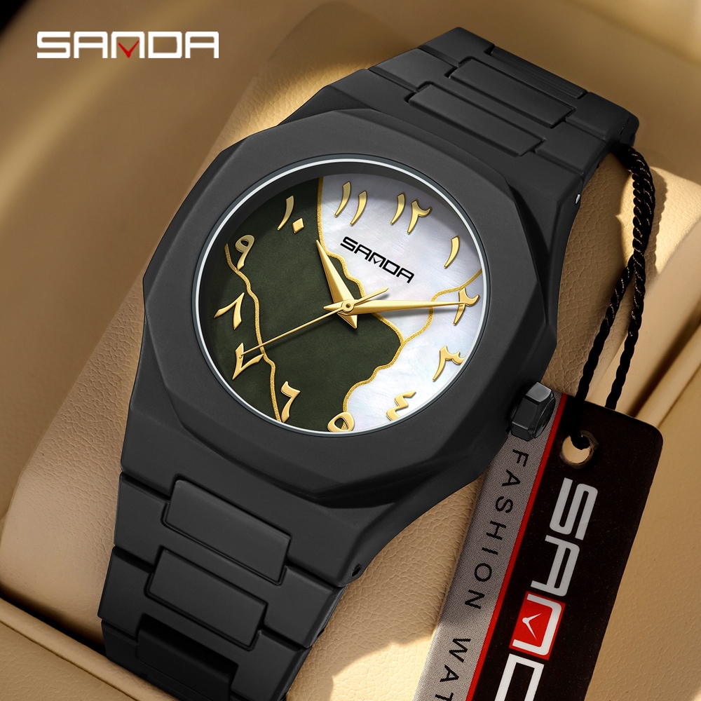 SANDA 9091 New Minimalist Watch Fashion High Beauty Waterproof Men's ...