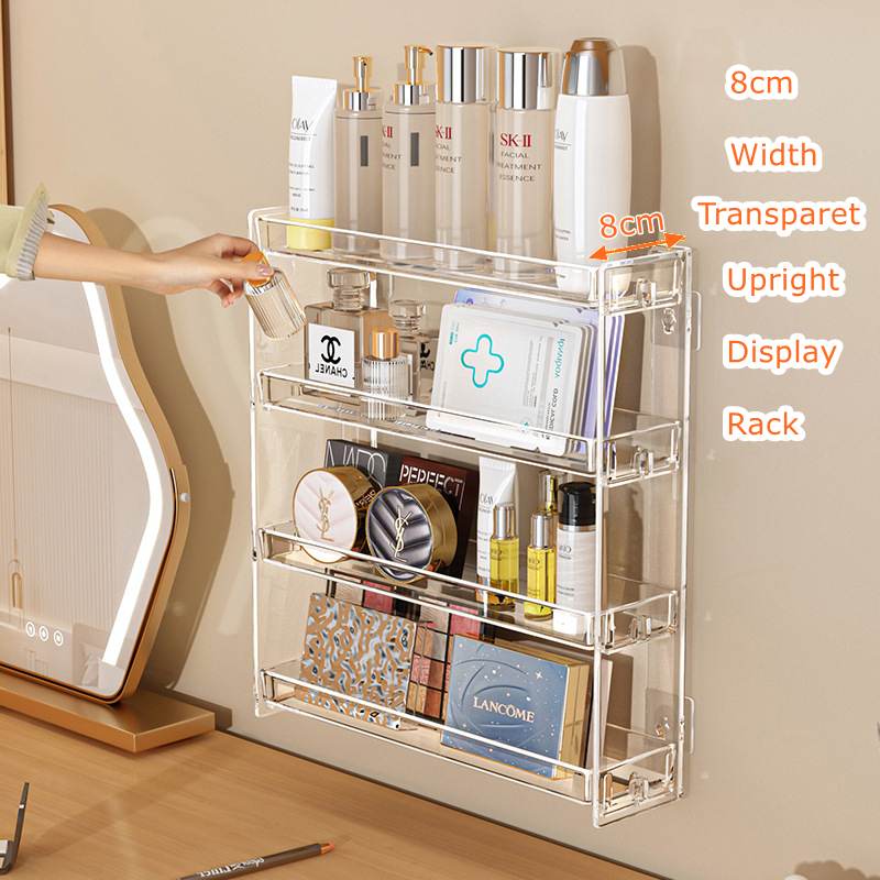 8cm Widen Acrylic Perfume Storage Rack Transparent Cosmetic Display ...