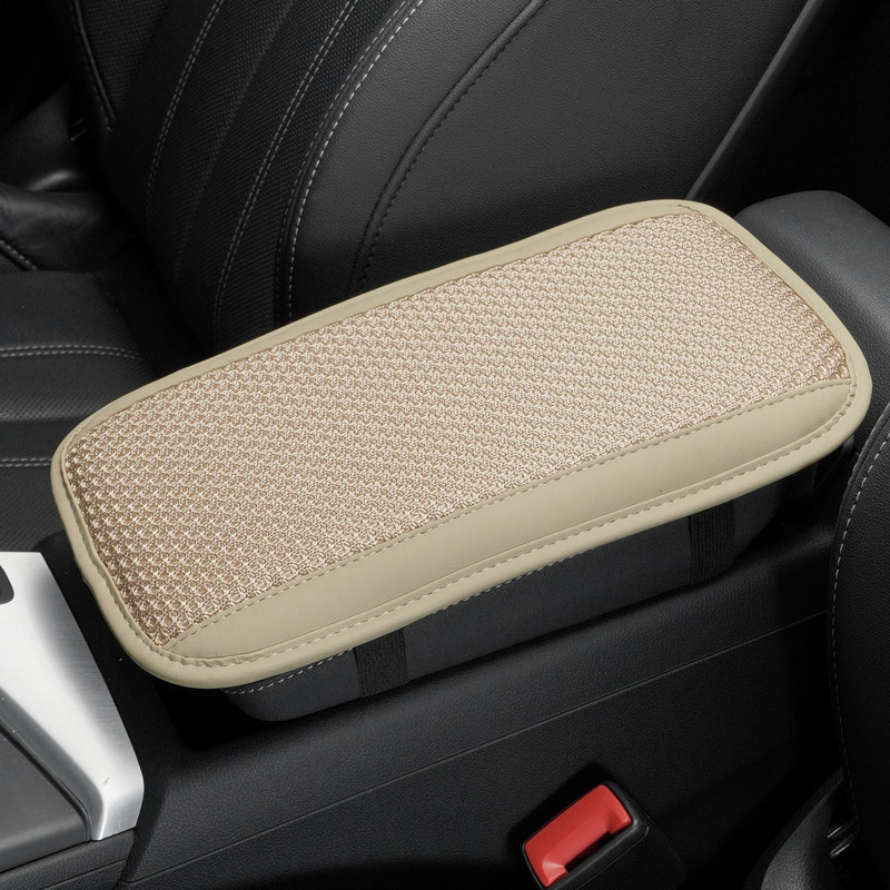 Leather Car Armrest Pad Cover / Interior Auto Car Central Armrest Box ...